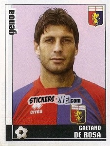 Cromo Gaetano De Rosa - Calciatori 2006-2007 - Panini