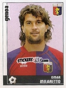 Sticker Omar Milanetto - Calciatori 2006-2007 n. 579 - Panini