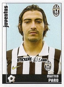 Sticker Matteo Paro - Calciatori 2006-2007 - Panini