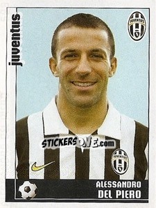 Sticker Alessandro Del Piero - Calciatori 2006-2007 n. 599 - Panini