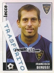 Sticker Francesco Benussi - Calciatori 2006-2007 n. 603 - Panini