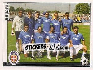 Cromo Novara Calcio 1908 s.p.a. - Calciatori 2006-2007 - Panini