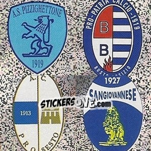 Sticker Pizzighettone - Pro Patria - Pro Sesto - Sangiovannese