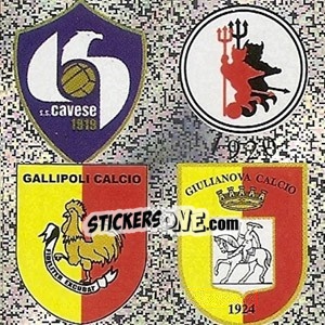 Sticker Cavese - Foggia - Gallipoli - Giulianova - Calciatori 2006-2007 - Panini
