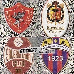 Cromo Perugia - Ravenna - Salernitana - Sambenedettese - Calciatori 2006-2007 - Panini