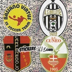 Sticker Bassano - Biellese - Carpenedolo - Cuneo - Calciatori 2006-2007 - Panini