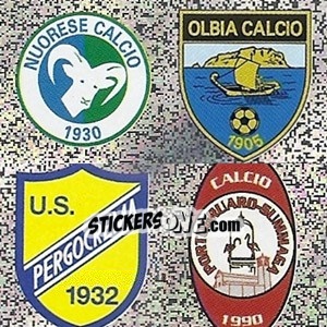 Cromo Nuorese - Olbia - Pergocrema - Portogruaro - Calciatori 2006-2007 - Panini