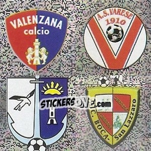 Cromo Valenzana / Varese / Bellaria Igea Marina / Boca San Lazzaro - Calciatori 2006-2007 - Panini