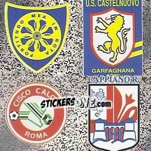Cromo Carrarese - Castelnuovo Garfagnana - Cisco Roma - Cuoio Pelli - Calciatori 2006-2007 - Panini