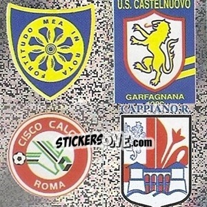 Sticker Carrarese - Castelnuovo Garfagnana - Cisco Roma - Cuoio Pelli - Calciatori 2006-2007 n. O - Panini