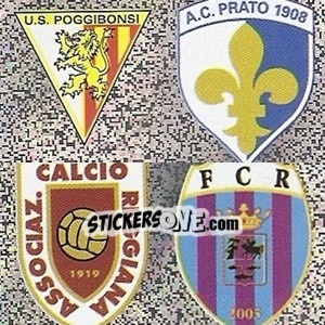 Cromo Poggibonsi - Prato - Reggiana - Rieti - Calciatori 2006-2007 - Panini