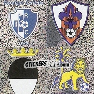 Sticker Rovigo - Sansovino - Spal - Viterbese - Calciatori 2006-2007 - Panini