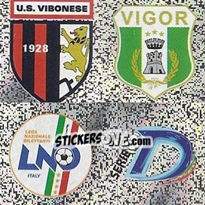 Cromo Vibonese - Vigor Lamezia - Lega Nazionale Dilettanti - Comitato Interregionale - Calciatori 2006-2007 - Panini