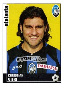 Sticker Christian Vieri (Atalanta) - Calciatori 2006-2007 n. A12 - Panini