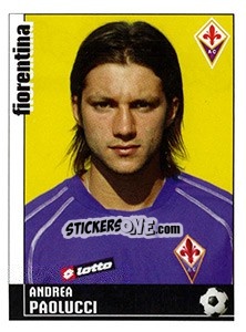 Sticker Andrea Paolucci (Fiorentina) - Calciatori 2006-2007 n. A40 - Panini