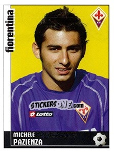Sticker Michele Pazienza (Fiorentina) - Calciatori 2006-2007 n. A41 - Panini
