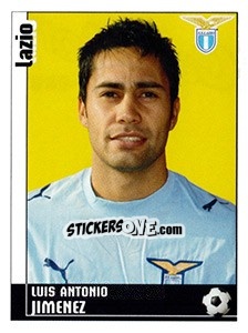 Cromo Luis Antonio Jimenez (Lazio) - Calciatori 2006-2007 - Panini