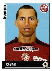 Sticker César (Livorno) - Calciatori 2006-2007 n. A58 - Panini