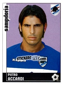 Sticker Pietro Accardi (Sampdoria) - Calciatori 2006-2007 n. A98 - Panini
