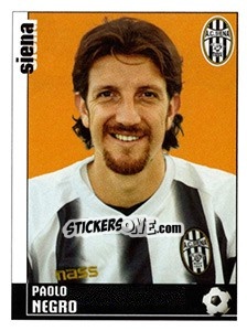 Sticker Paolo Negro (Siena) - Calciatori 2006-2007 n. A104 - Panini