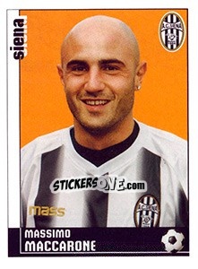 Cromo Massimo Maccarone (Siena) - Calciatori 2006-2007 - Panini