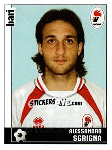 Cromo Alessandro Sgrigna (Bari) - Calciatori 2006-2007 - Panini