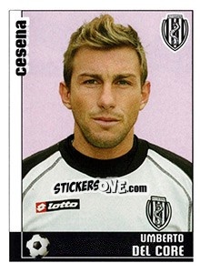 Sticker Umberto Del Core (Cesena) - Calciatori 2006-2007 - Panini