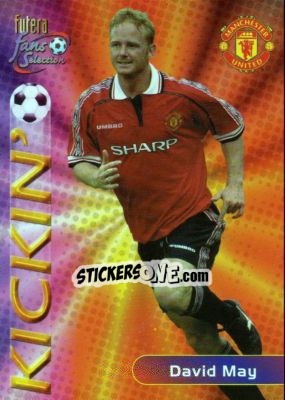 Cromo David May - Manchester United Fans' Selection 2000 - Futera