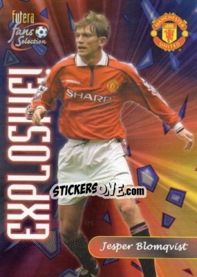 Cromo Jesper Blomqvist - Manchester United Fans' Selection 2000 - Futera
