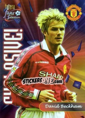 Sticker David Beckham - Manchester United Fans' Selection 2000 n. 176 - Futera