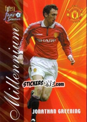 Figurina Jonathan Greening - Manchester United Fans' Selection 2000 n. 183 - Futera