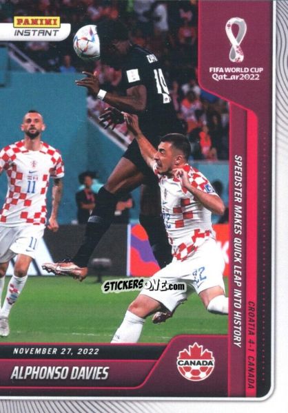 Cromo Alphonso Davies - Instant FIFA World Cup Qatar 2022
 n. 57 - Panini