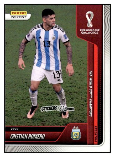 Sticker Cristian Romero - Instant FIFA World Cup Qatar 2022
 n. 122 - Panini