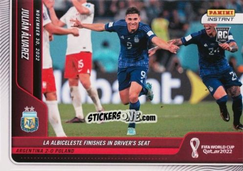 Cromo Julian Alvarez - Instant FIFA World Cup Qatar 2022
 n. 76 - Panini