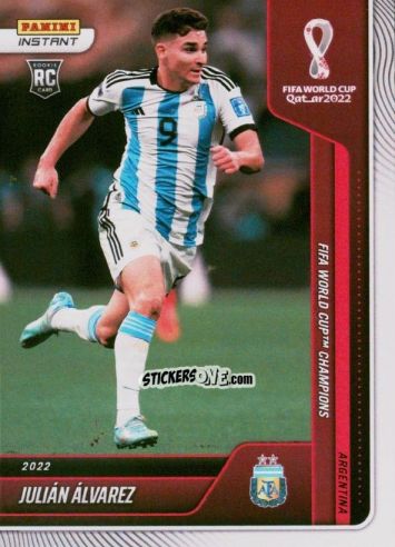 Cromo Julian Alvarez - Instant FIFA World Cup Qatar 2022
 n. 129 - Panini