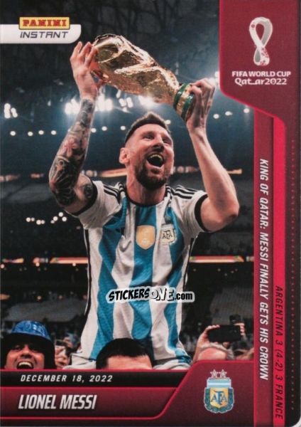 Cromo Lionel Messi - Instant FIFA World Cup Qatar 2022
 n. 118 - Panini
