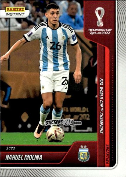 Cromo Nahuel Molina - Instant FIFA World Cup Qatar 2022
 n. 124 - Panini