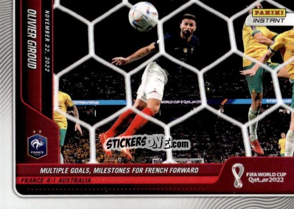 Sticker Olivier Giroud - Instant FIFA World Cup Qatar 2022
 n. 43 - Panini