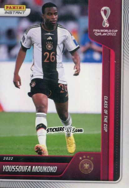 Sticker Youssoufa Moukoko - Instant FIFA World Cup Qatar 2022
 n. 13 - Panini