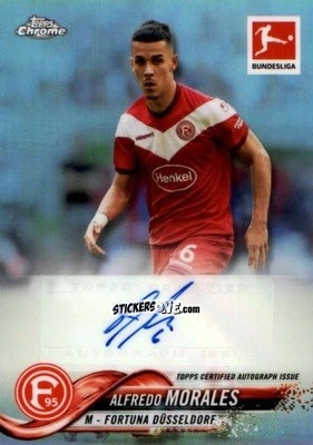 Sticker Alfredo Morales - Bundesliga Chrome 2018-2019
 n. 53A - Topps