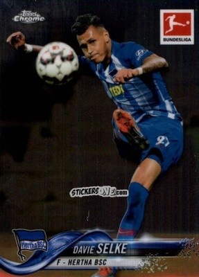 Sticker Davie Selke - Bundesliga Chrome 2018-2019
 n. 33 - Topps