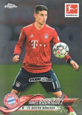 Sticker James Rodríguez - Bundesliga Chrome 2018-2019
 n. 50 - Topps