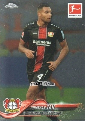 Sticker Jonathan Tah - Bundesliga Chrome 2018-2019
 n. 10 - Topps