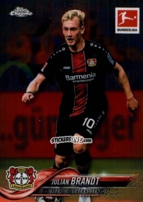 Sticker Julian Brandt - Bundesliga Chrome 2018-2019
 n. 48 - Topps