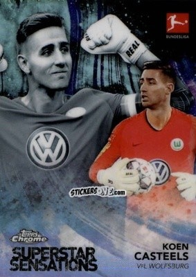 Sticker Koen Casteels - Bundesliga Chrome 2018-2019
 n. SS-KC - Topps