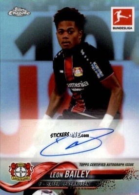 Sticker Leon Bailey - Bundesliga Chrome 2018-2019
 n. 38A - Topps