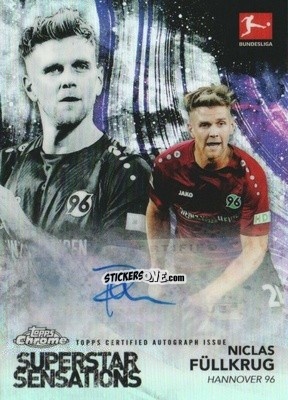 Sticker Niclas Füllkrug - Bundesliga Chrome 2018-2019
 n. SS-NF-A - Topps