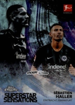 Sticker Sébastien Haller - Bundesliga Chrome 2018-2019
 n. SS-SH - Topps