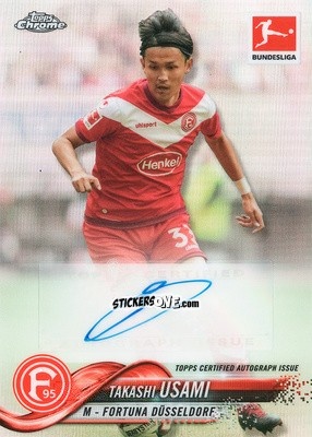 Sticker Takashi Usami - Bundesliga Chrome 2018-2019
 n. 31A - Topps
