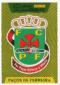 Sticker Emblema Paços de Ferreira - Futebol 2022-2023
 - Panini